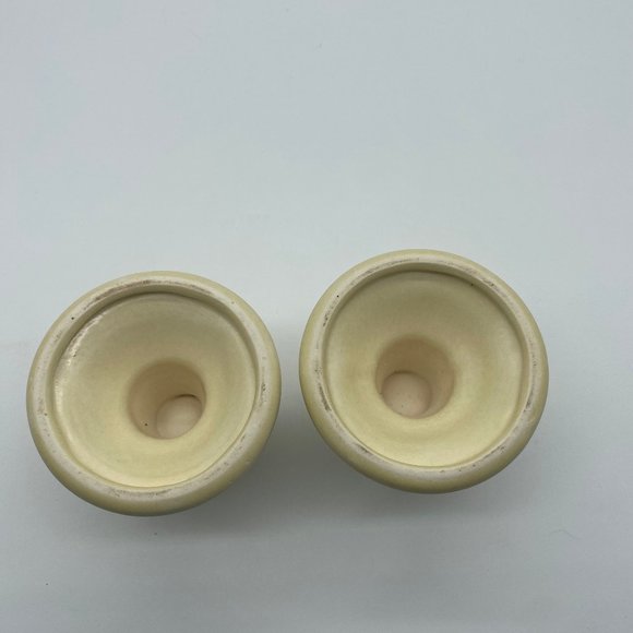 2 Vintage Pfaltzgraff Candlestick Candlesticks Village - Picture 4 of 4